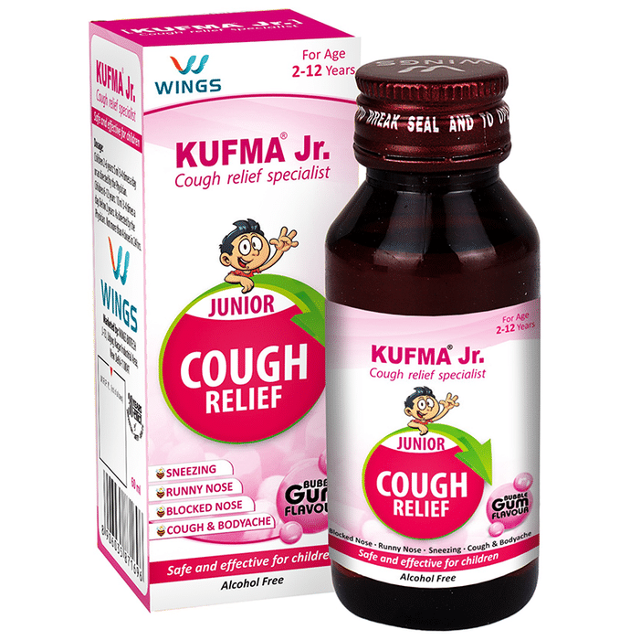 Kufma Junior Cough Relief Syrup Bubblegum