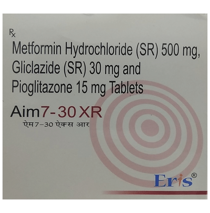 Aim7 30mg/15mg/500mg Tablet XR