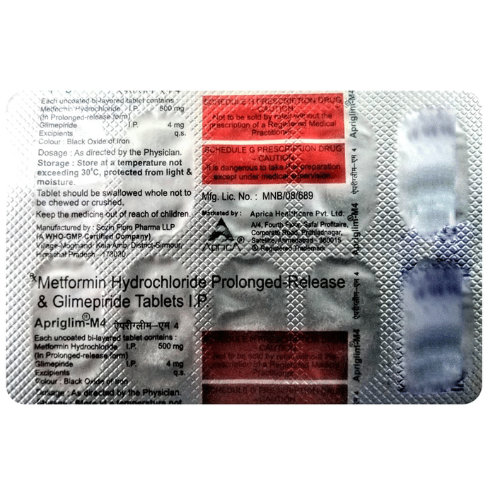 Apriglim-M 4 Tablet PR