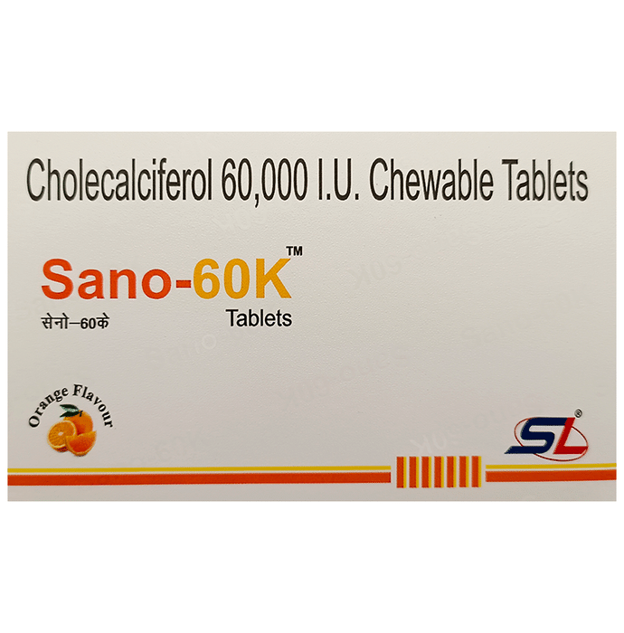 Sano 60 K Chewable Tablet Orange
