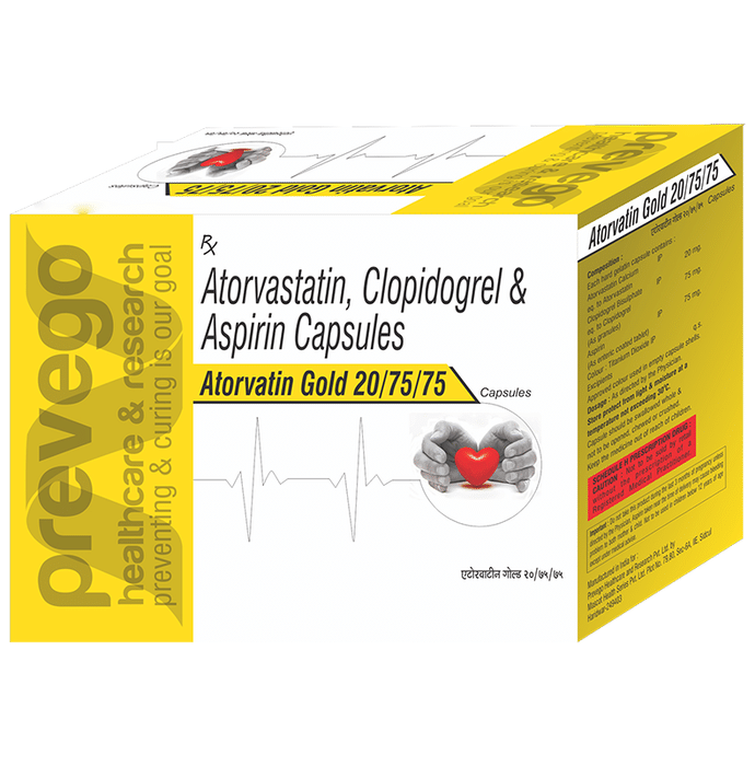 Atorvatin Gold 20/75/75 Capsule