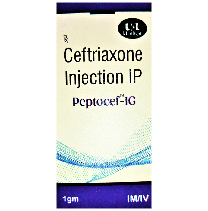 Peptocef 1G Injection