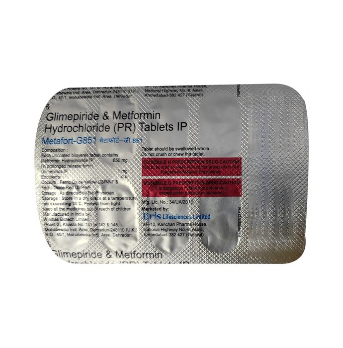 Metafort-G 851 Tablet PR