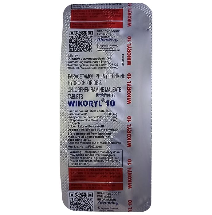Wikoryl 10 Tablet