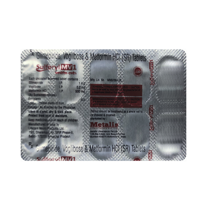 Sulforyl MV 1mg/500mg/0.2mg Tablet
