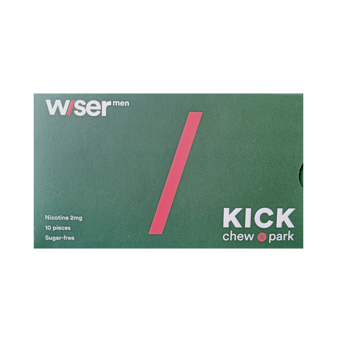Wiser Men Kick Chew & Park Nicotine Chewing Gums Mint Sugar Free