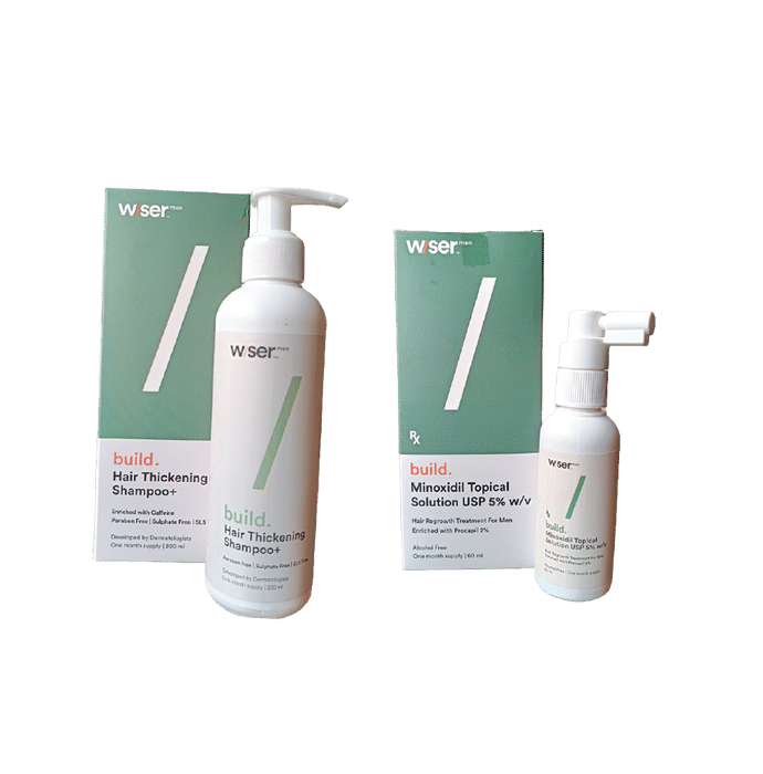 Wiser Build Hair Fall + Regrow Kit
