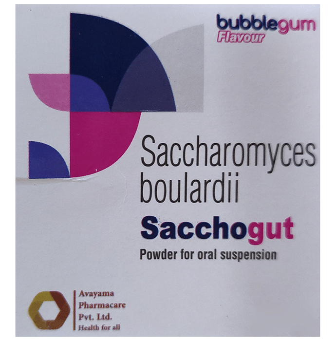 Sacchogut Powder for Oral Suspension Bubblegum