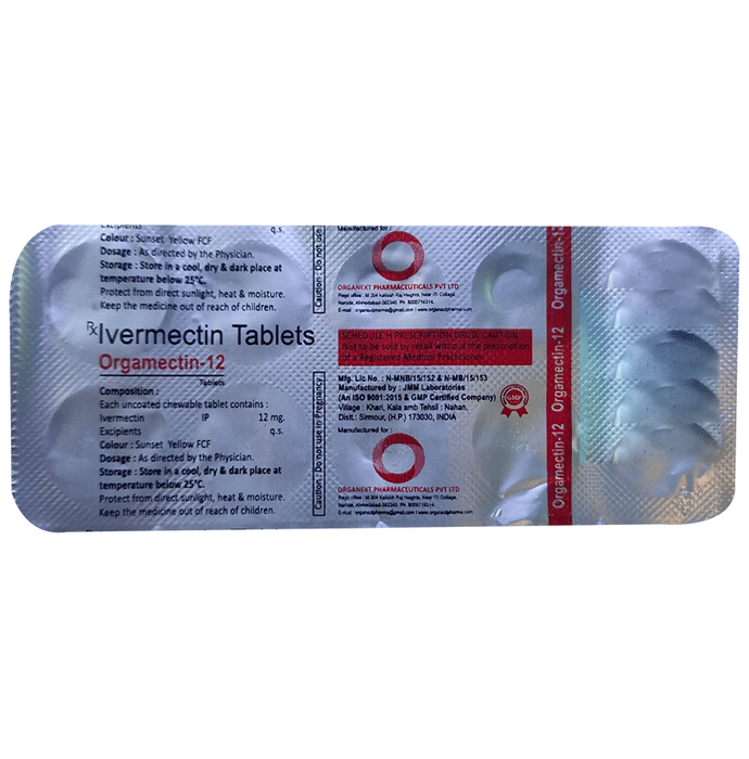 Orgamectin 12 Tablet