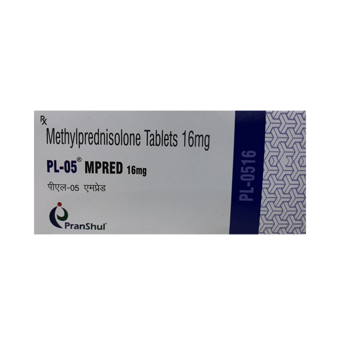 PL 05 Mpred 16mg Tablet