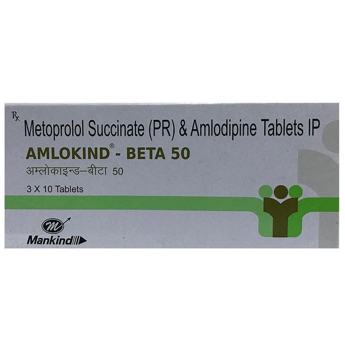 Amlokind-Beta 50 Tablet PR