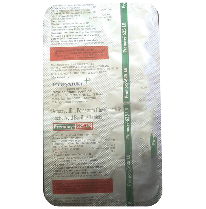 Premoxy 625 LB Tablet