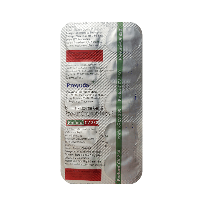 Prefuro-CV 250 Tablet