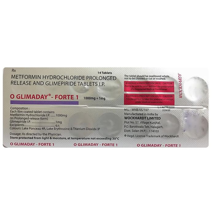 O Glimaday-Forte 1 Tablet PR