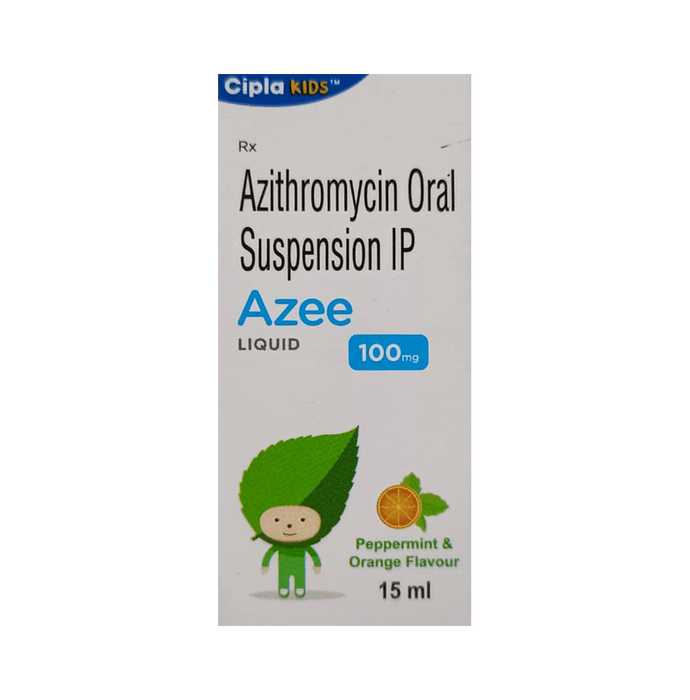 Azee 100mg Liquid Peppermint & Orange