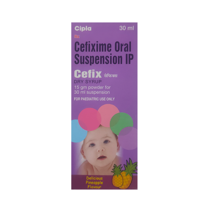 Cefix Dry Syrup Delicious Pineapple