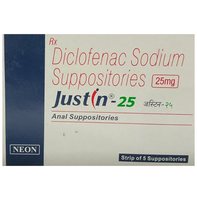 Justin 25mg Suppository