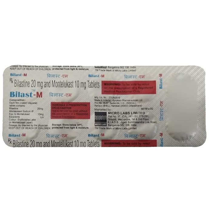 Bilast M 20mg/10mg Tablet