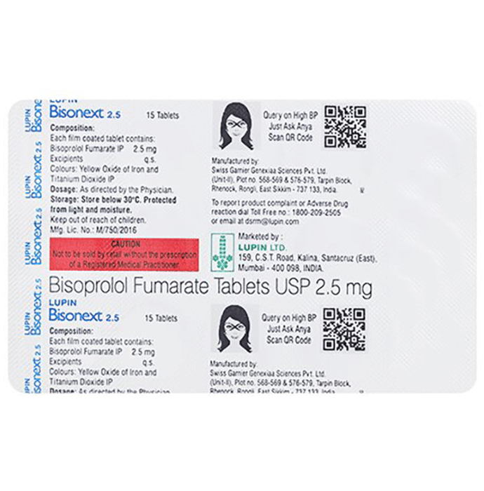 Bisonext 2.5mg Tablet
