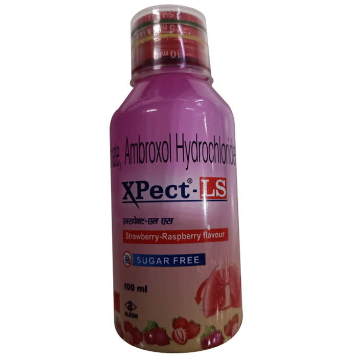 Xpect-LS Expectorant Raspberry Strawberry Sugar Free