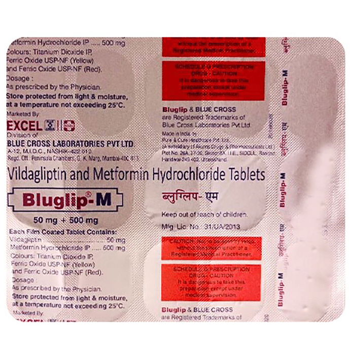 Bluglip M 500mg/50mg Tablet