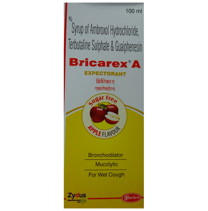 Bricarex A Expectorant Apple Sugar Free
