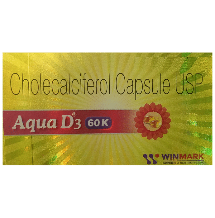 Aqua D3 60K Soft Gelatin Capsule