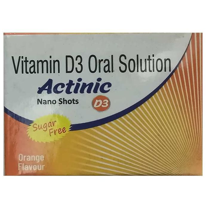 Actinic D3 Nano Shots (5ml Each) Orange Flavour Sugar Free