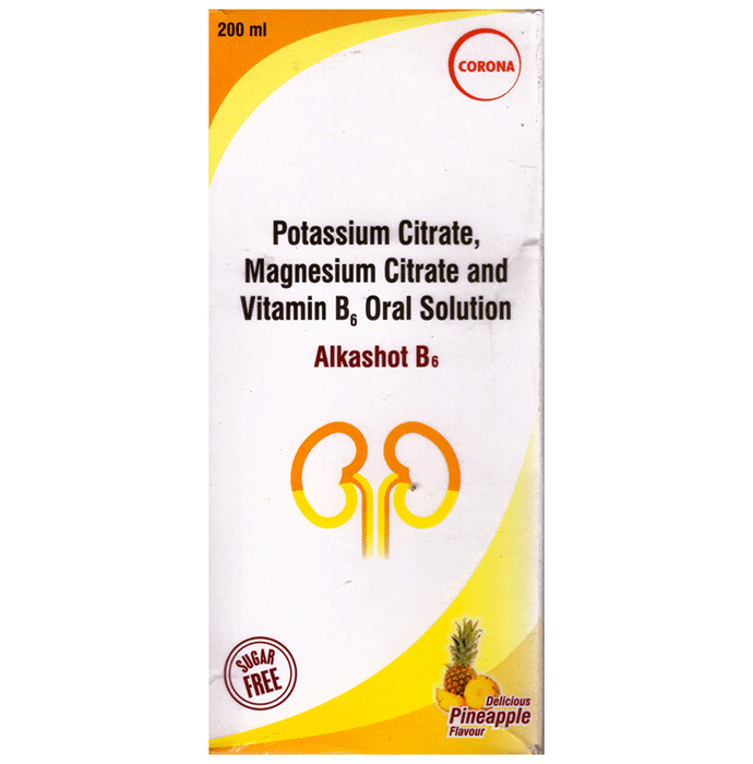Alkashot B6 Oral Solution Delicious Pineapple Sugar Free