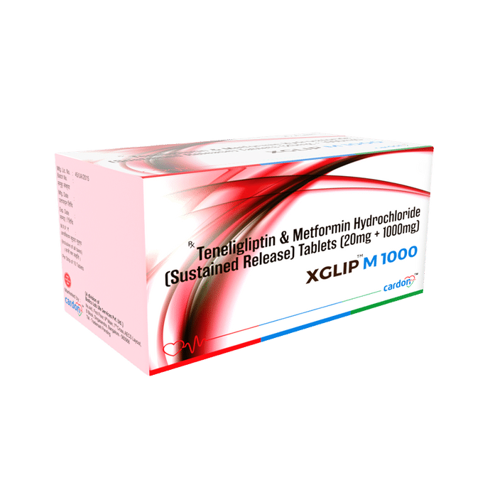 Xglip M 1000mg/20mg Tablet