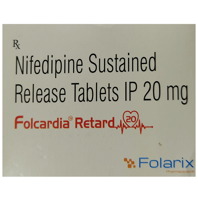 Folcardia Retard 20 Tablet SR