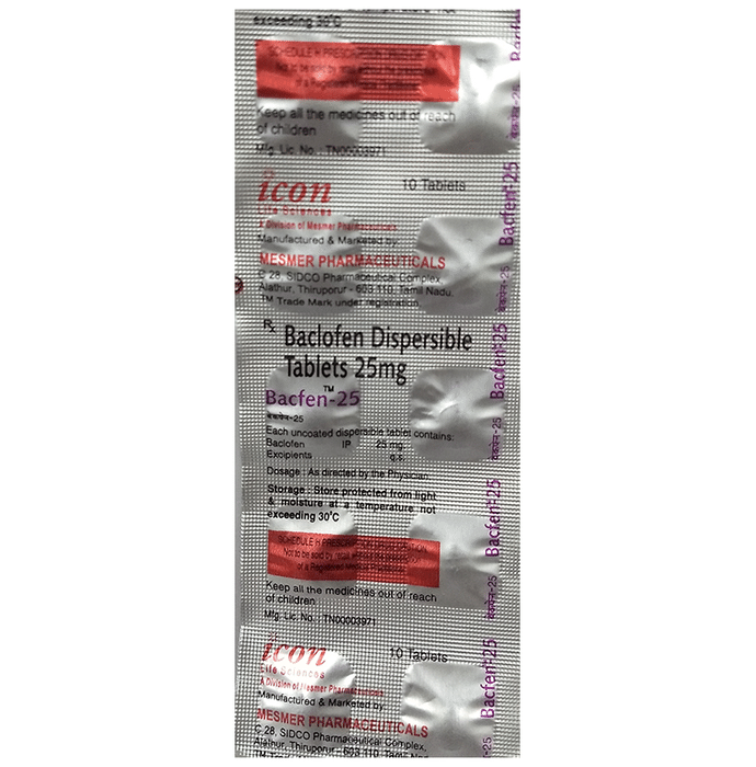 Bacfen 25 Tablet DT