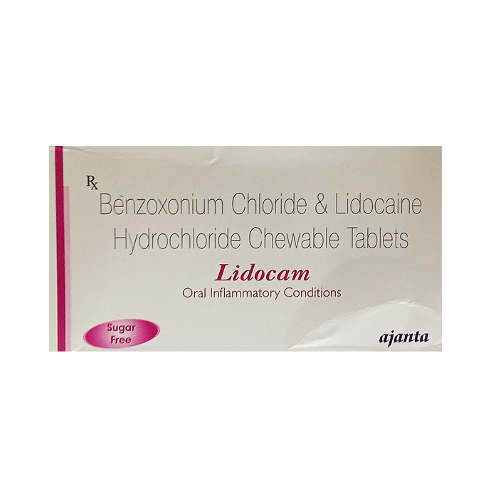 Lidocam Chewable Tablet Sugar Free
