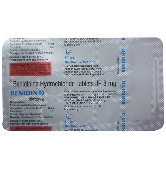 Benidin 8 Tablet