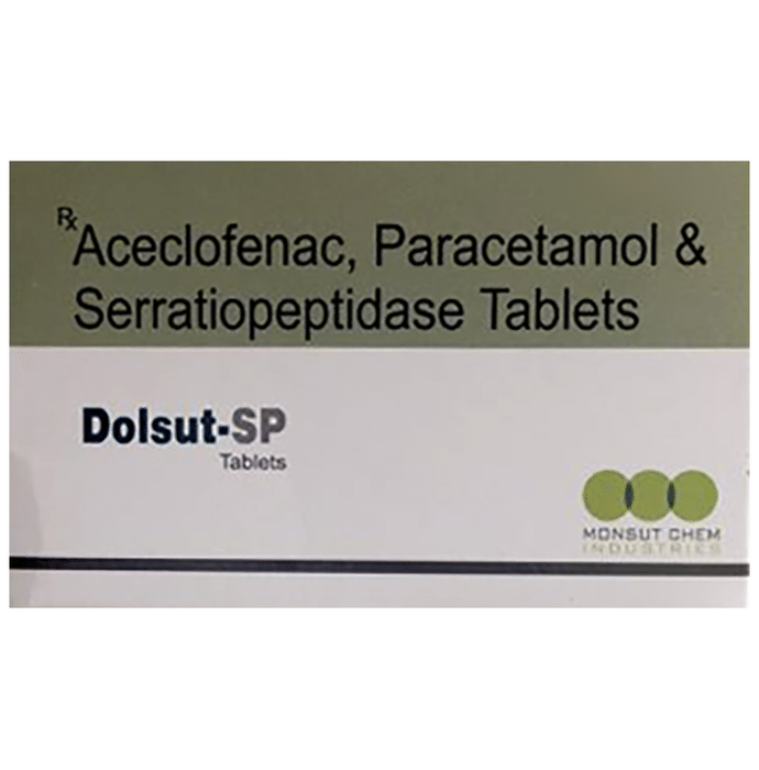 Dolsut SP 100mg/325mg/15mg Tablet