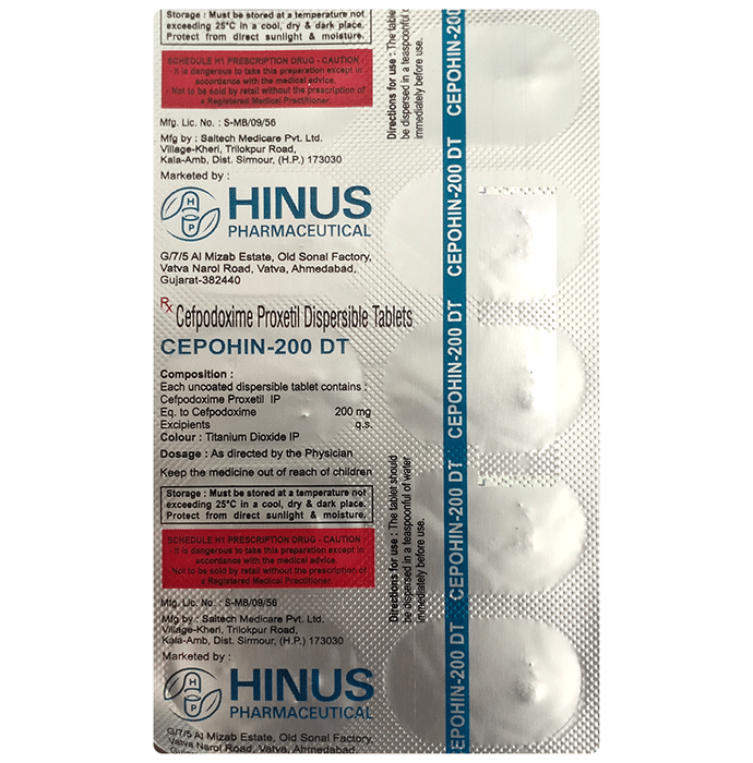 Cepohin 200 DT Tablet