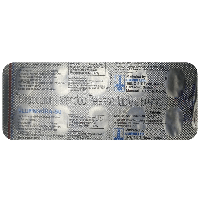 Lupin Mira 50 Tablet ER
