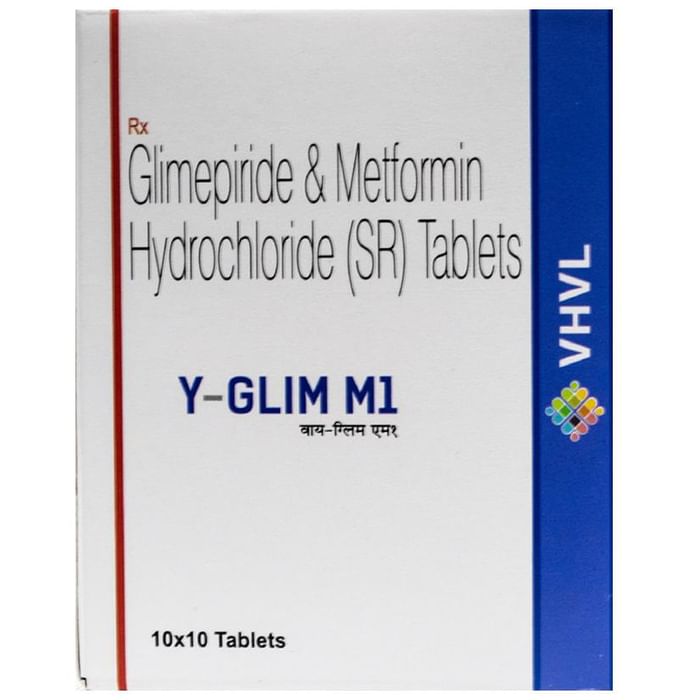 Y Glim M 1mg/500mg Tablet SR