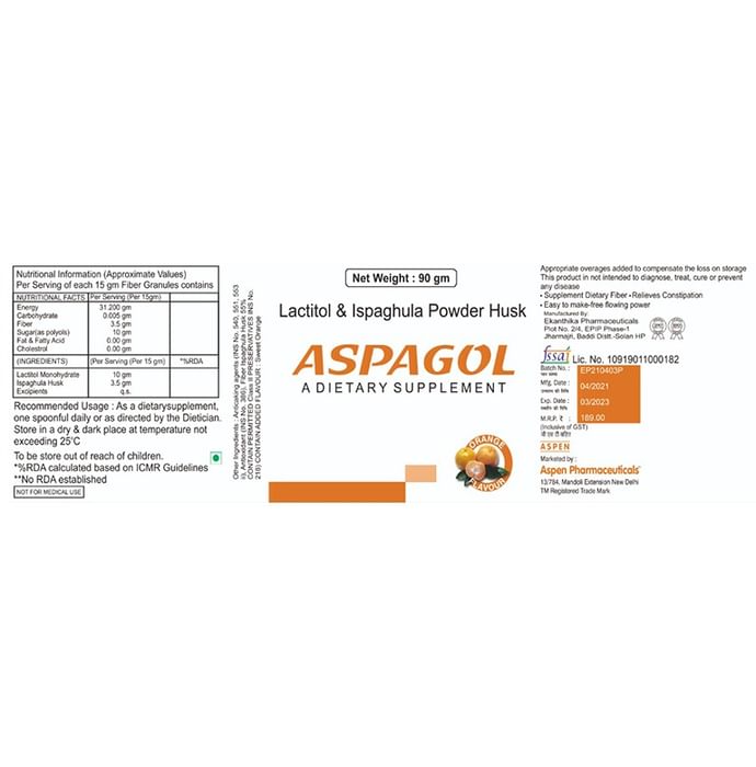 Aspagol Powder Husk Orange