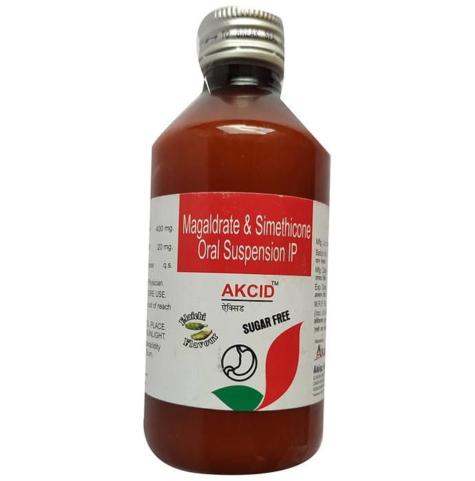Akcid Syrup Elaichi Sugar Free