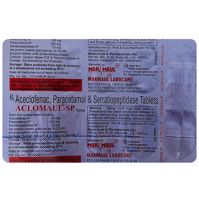 Aclomaul-SP Tablet