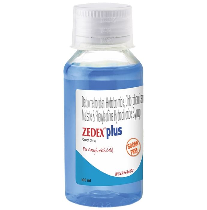Zedex Plus Cough Syrup Sugar Free