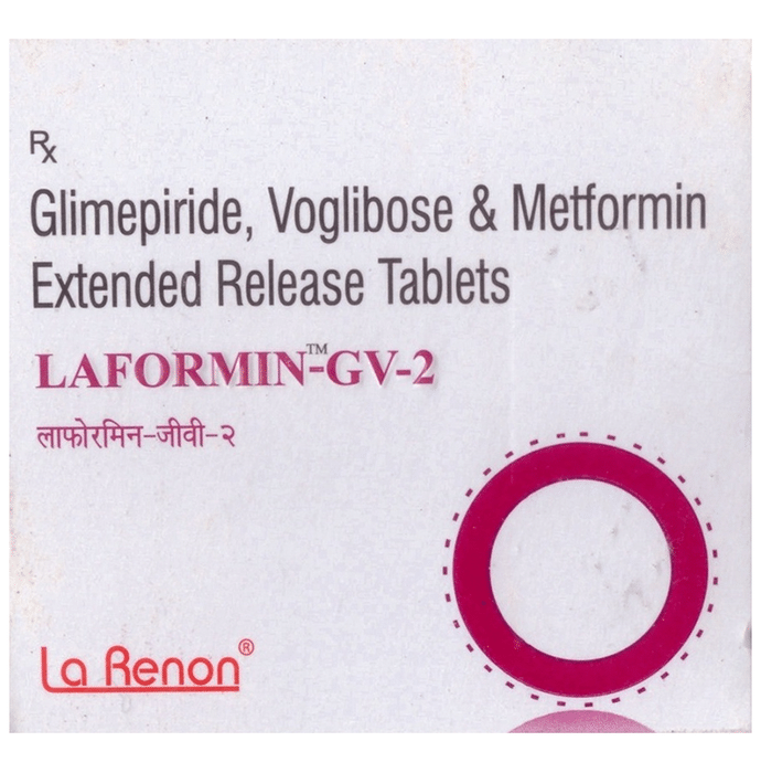 Laformin GV 2mg/500mg/0.2mg Tablet ER