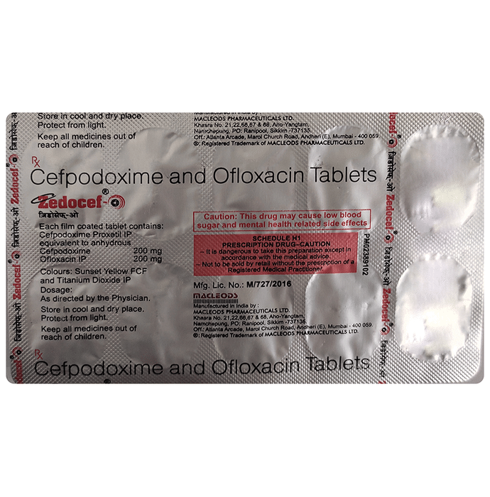 Zedocef O 200mg/200mg Tablet
