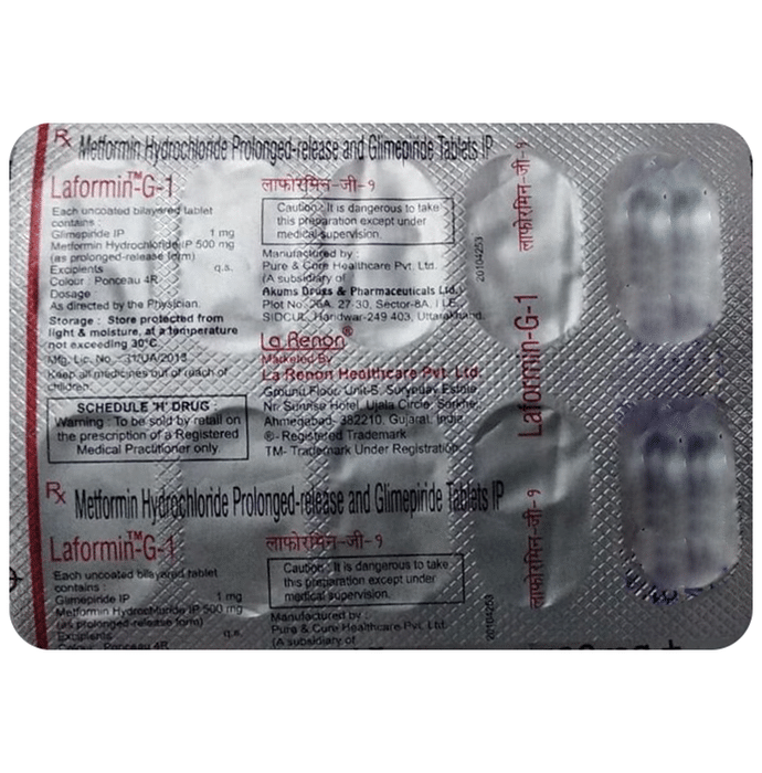 Laformin-G 1 Tablet PR