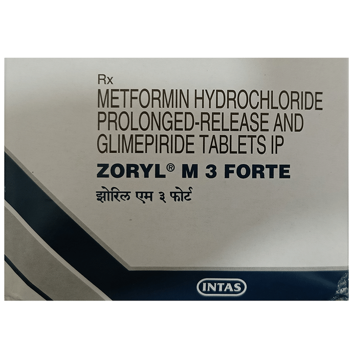 Zoryl M 3 Forte Tablet PR