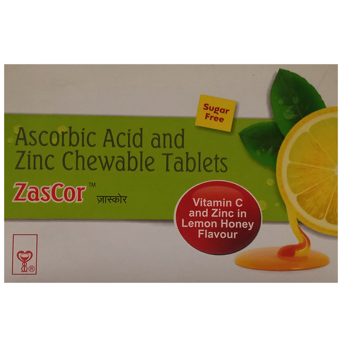 Zascor Chewable Tablet Lemon & Honey Sugar Free