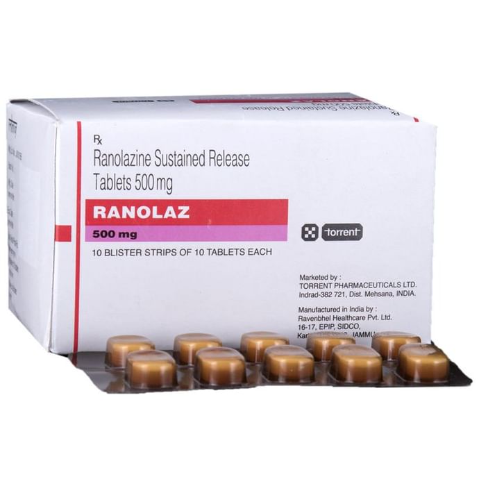 Ranolaz 500mg Tablet SR