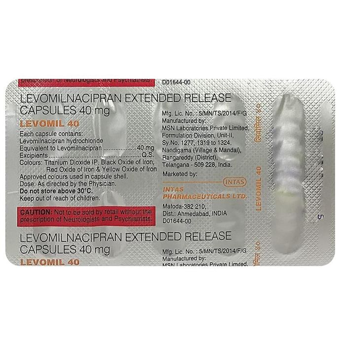 Levomil 40 Capsule ER