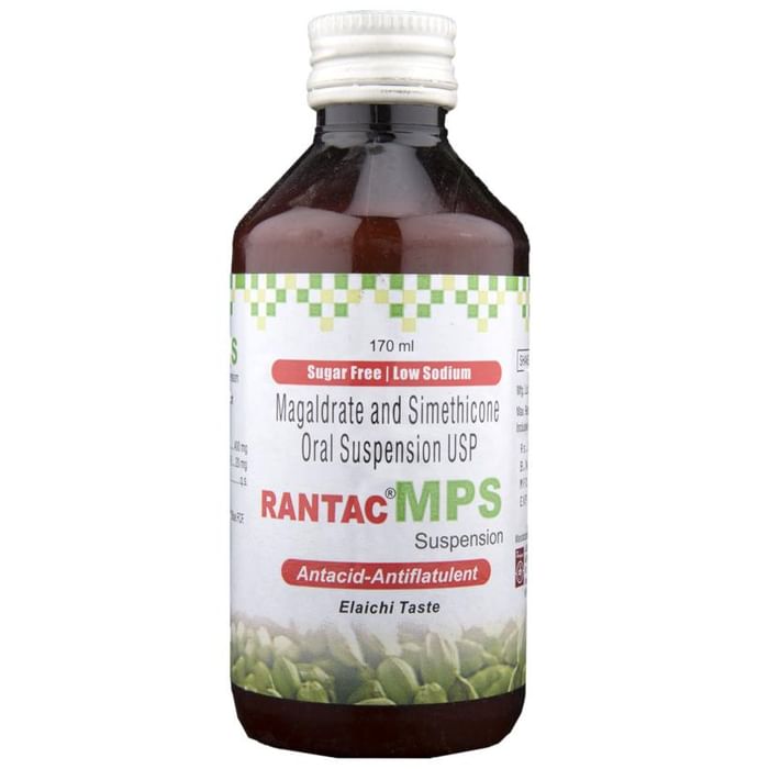 Rantac Mps Oral Suspension Elaichi Sugar Free